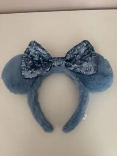 ディズニー カチューシャ ミニー ブルー スパンコール