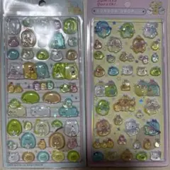 すみっコぐらし ボンボンドロップシール２枚セットブルー＆ピンク