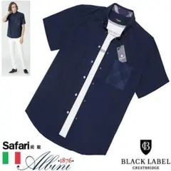 新品 M ブラックレーベル クレストブリッジ カノコ ジャージー 半袖シャツ