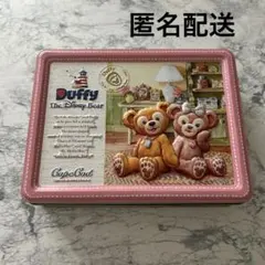 【匿名配送】ダッフィ　収納缶　ディズニーシー　クッキー缶