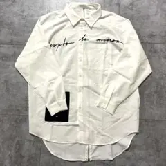 未使用級　AFYF rovtski ビッグシルエット バックジップシャツ　白
