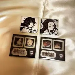 鬼滅の刃 ダイニング お楽しみくじ 缶バッジ 義勇 禰豆子 ⑨