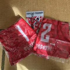 赤いファングッズ ユニフォーム 1, 2 番 TOGASHI