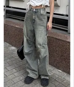 EMODA カーゴベルトルーズジーンズ