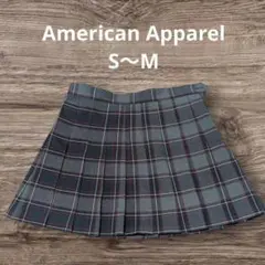 American Apparel チェック柄 プリーツミニスカート Sのサムネイル