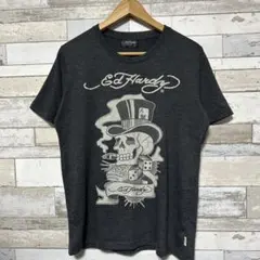 Ed Hardy スカルデザイン Tシャツ Lサイズ ダークグレーのサムネイル