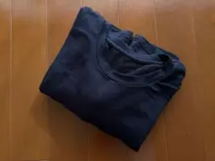 ユニクロ　極暖ヒートテック　長袖クルーネック シャツ　ブラック　メンズS