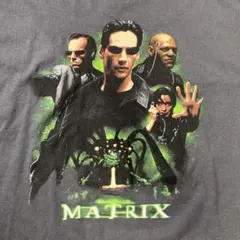 【MATRIX】ムービーTシャツ ビッグプリント ダークグレー 2XL