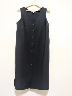 LOVEMIC ノースリーブ ワンピース ブラック M　マタニティ　授乳服のサムネイル