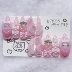 【現品】　ネイルチップ　量産型　地雷系　平成女児　07