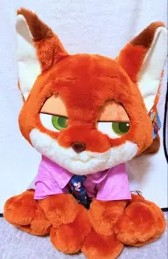 ディズニー　ズートピア　ビッグ　ぬいぐるみ　ニック　ブランケット付き