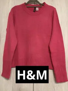 [美品]H&M ピンク クルーネックセーター