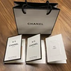 サンプル　香水　シャネル　 N°5 & N°5ロー　セット　ショッパー付き