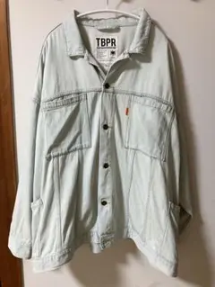 みどりの窓口 TBPR デニムジャケット Lサイズ 淡いブルー 2025年最新】TIGHTBOOTH PRODUCTION Gジャン・デニムジャケット