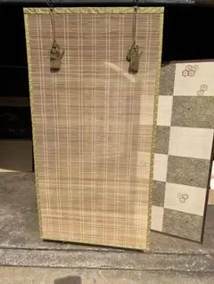 割引❗️御座敷簾 御簾 大小 4枚組 長押掛金具8本付 木箱 250725F1 割引❗️御座敷簾 御簾 大小 4枚組 長押掛金具8本付