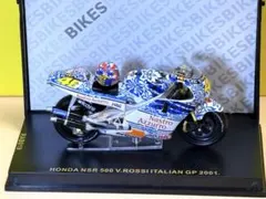 B品2001イタリアMotoGP ホンダNSR500Vロッシ1/24モデル外箱無のサムネイル