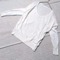 Spick & Span スピックアンドスパン リネン100% シアーニット麻白