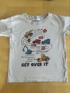 EAST BLUE Tシャツ 120cm ベージュ　働く車