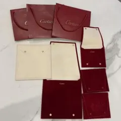 Cartier ショップ袋と携帯用ジュエリーケースセット