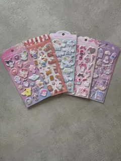 サンリオ　ジュエルマシュマロステッカーズ　5種セット