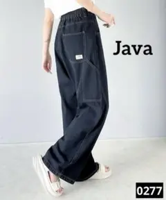 0277 Java メンズライクペインターツイル＆ルーズデニムパンツ