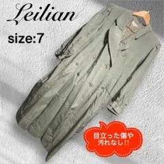 Leilian レリアン ロングコート カーキ系 サイズ7