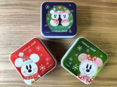 ミッキー ミニー クリスマス空き缶3個セット 2008年
