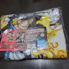 【未開封品】ワンピースカード一番くじ B賞 カードデザインブランケット サボ