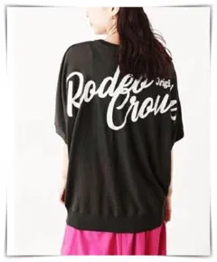 タグ付き未使用RODEO CROWNSスクリプトBIGロゴドルマンニットトップスのサムネイル