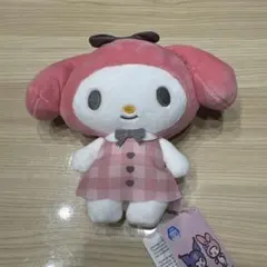 マイメロディ♡クロミ　チェックワンピがま口ポーチ　クロミ