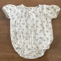 テータテート　バースデイ　ロンパース　半袖　女の子　花柄　70 夏