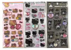 正規品 キラキララインストーンシール3枚セット