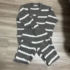 ジェラートピケ 男女兼用 ボーダールームウェアセット