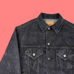 90s Gap Pioneer 先染め ブラックデニムジャケット Old Gap