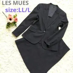 AOKI レミュー スーツ セットアップ ネイビーストライプ LL/L