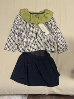 値下げ！D.fesense 幾何学模様 ワンピース セット 80cmのサムネイル