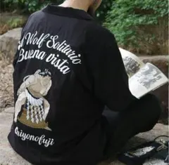 千代の富士×BUENA VISTA　オープンカラーシャツ　ブラック　Lサイズのサムネイル