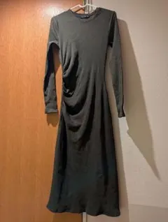 ZARA オリーブグリーン ロングワンピース M