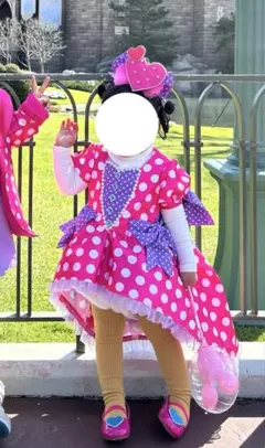 パルパルーザミニーのファンダーランド　デイジー衣装80＋頭飾り＋チュチュ＋靴！