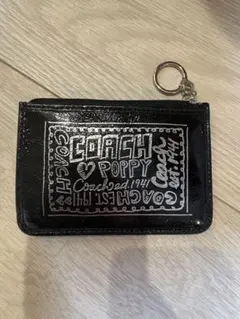 COACH Poppy ブラックコインケース