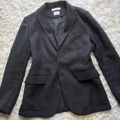 ユナイテッドアローズ チャコールグレー チェック ジャケット サイズL