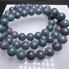 ルビー サファイアインカイヤナイト 8mm 1連分 ブレスレット2本セット