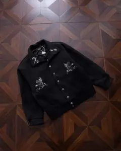 ENFANTS RICHES DÉPRIMÉS ERD 刺繍 ブラック ジャケッ