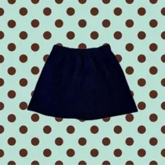 リメイク　コーデュロイ　ミニスカート　黒