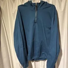 OLD NAVY ハーフジップ フーディ XL ブルー プルオーバー