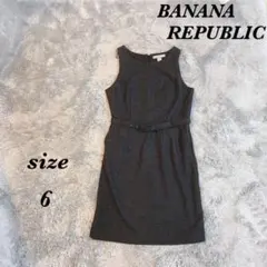 BANANA REPUBLIC (6)新品ノースリーブツイードワンピース 裏地付