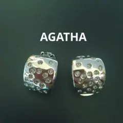 AGATHA　アガタ　ヴィンテージイヤリング　スクエア　ラインストーンのサムネイル