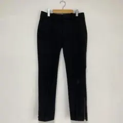 【ZARA/ザラ】スラックス　センタープレス　裾チャック　クロップド　テーパード