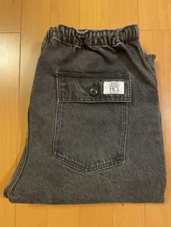 GUNG HO デニムパンツ イージーパンツ　ブラック　Ｌサイズ