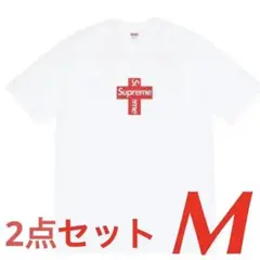 Supreme Cross Box Logo Tee Mサイズ　2点セット